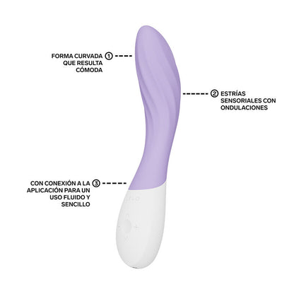 LELO - MONA TWIST VIBRADOR DE PONTO G RECARREGÁVEL COM CONTROLE POR APLICATIVO LAVANDA - Infernum Store