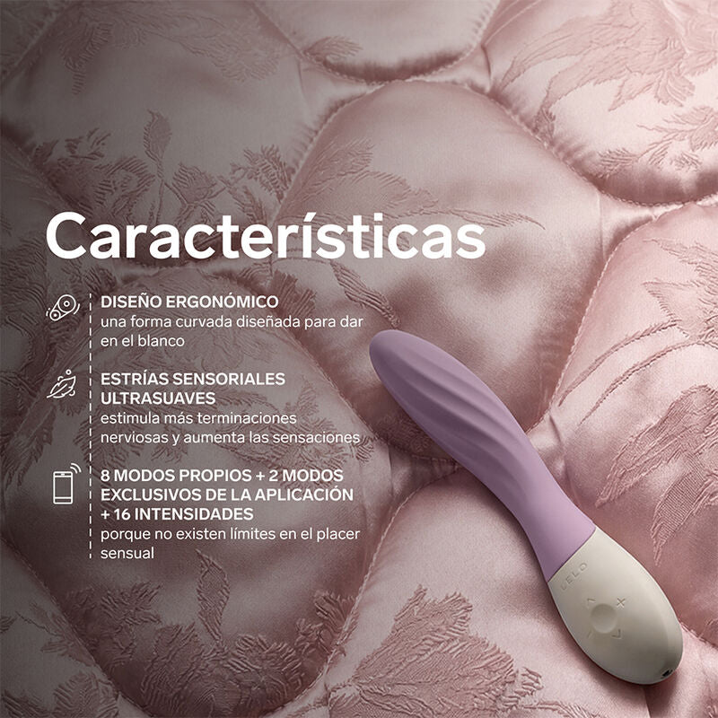 LELO - MONA TWIST VIBRADOR DE PONTO G RECARREGÁVEL COM CONTROLE POR APLICATIVO LAVANDA - Infernum Store