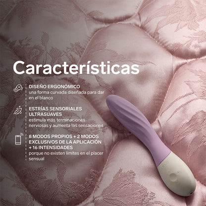 LELO - MONA TWIST VIBRADOR DE PONTO G RECARREGÁVEL COM CONTROLE POR APLICATIVO LAVANDA - Infernum Store