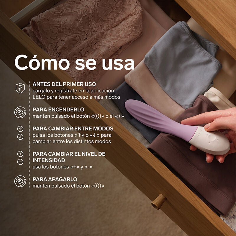 LELO - MONA TWIST VIBRADOR DE PONTO G RECARREGÁVEL COM CONTROLE POR APLICATIVO LAVANDA - Infernum Store