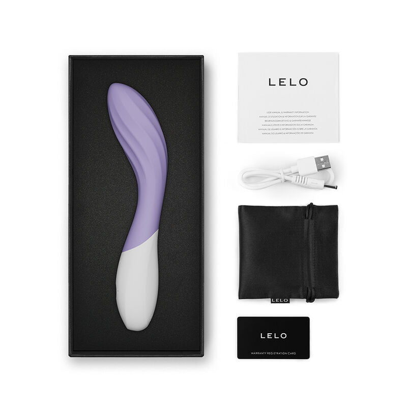 LELO - MONA TWIST VIBRADOR DE PONTO G RECARREGÁVEL COM CONTROLE POR APLICATIVO LAVANDA - Infernum Store