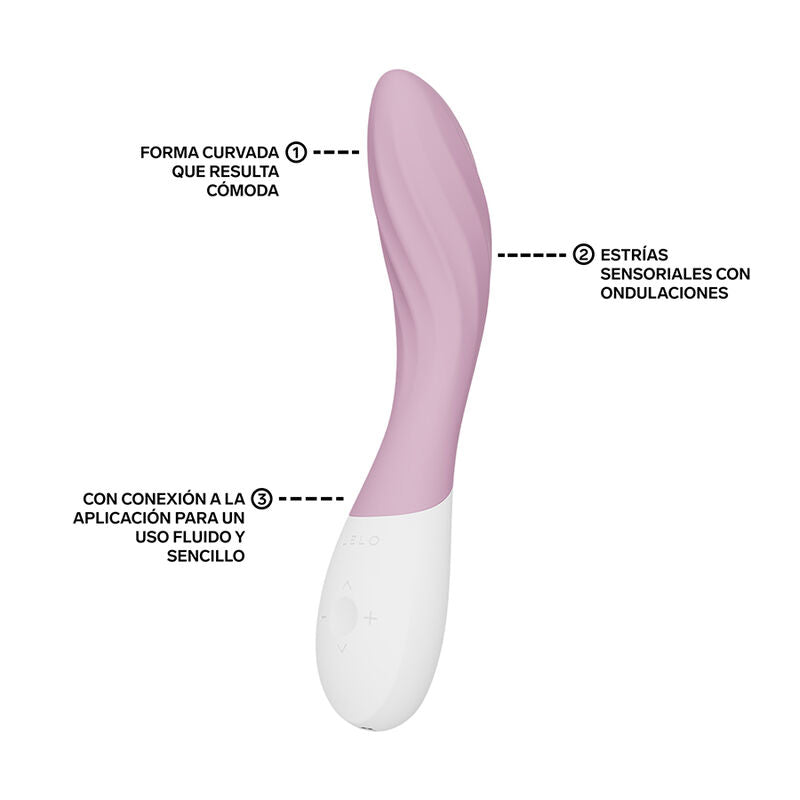 LELO - MONA TWIST VIBRADOR DE PONTO G RECARREGÁVEL COM CONTROLE POR APLICATIVO LAVANDA - Infernum Store