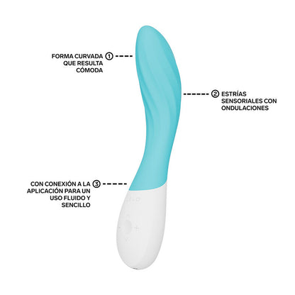 LELO - MONA TWIST VIBRADOR DE PONTO G RECARREGÁVEL COM CONTROLE POR APLICATIVO LAVANDA - Infernum Store