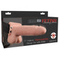 FETISH FANTASY SERIES  - STRAP-ON VIBRATÓRIO REALISTA COM BOLAS 17,8 CM - Infernum Store