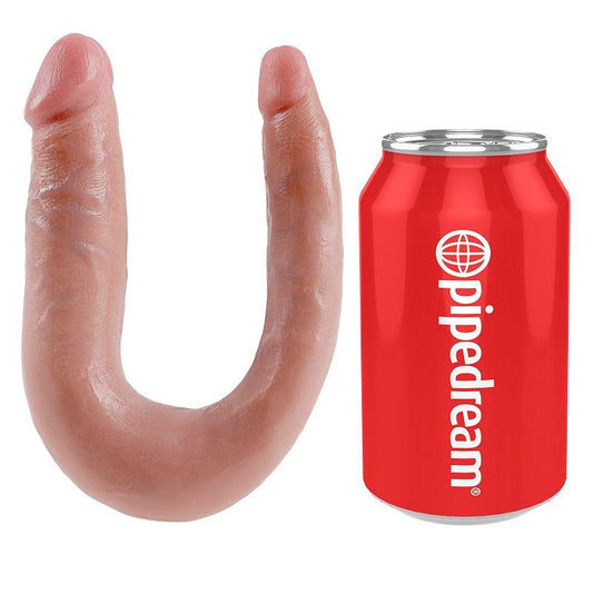KING COCK - DILDO DE DUPLA PENETRAO 12.7 CM NATURAL - Infernum Store