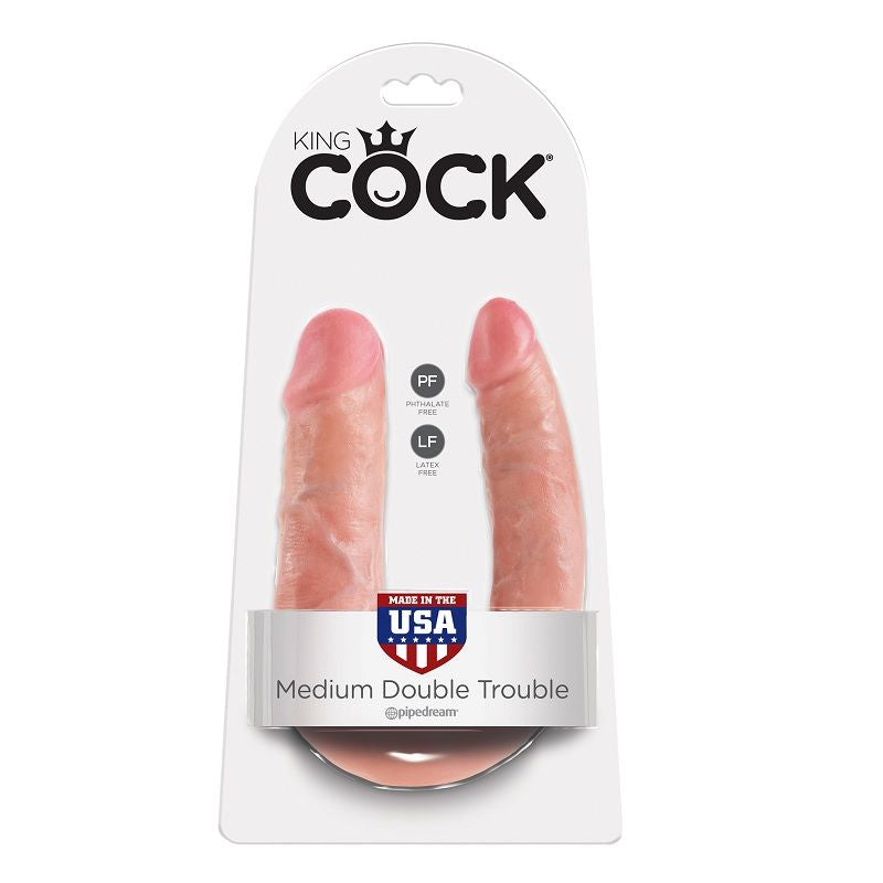 KING COCK - EM FORMA DE U MÉDIO DUPLO PROBLEMA CARNE - Infernum Store