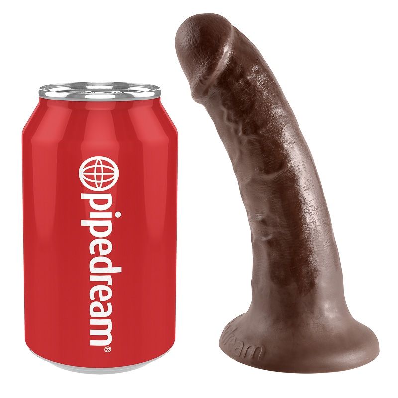 KING COCK - 6" COCK MARROM 15,2 CM - Infernum Store