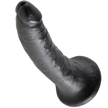 KING COCK - DILDO PRETO 17.8 CM - Infernum Store