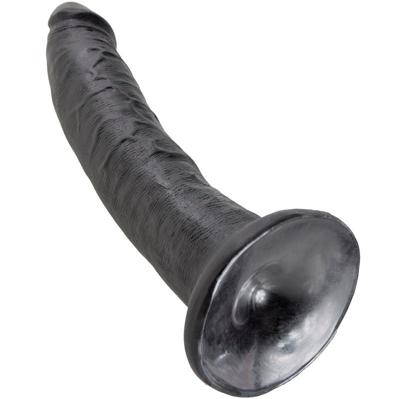 KING COCK - DILDO PRETO 17.8 CM - Infernum Store