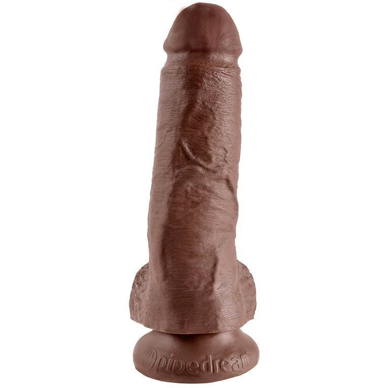 KING COCK - 8" PENE REALÍSTICO MARRÓN 20.3 CM - Infernum Store