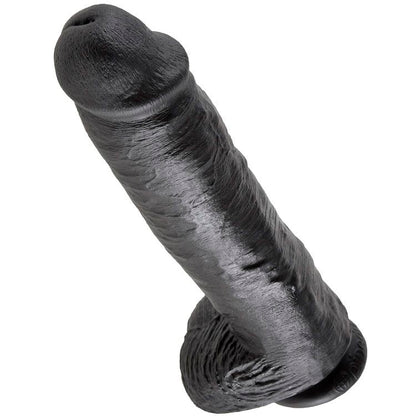 KING COCK - DILDO PRETO COM BOLAS 28 CM - Infernum Store