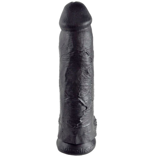 KING COCK - DILDO PRETO COM BOLAS 30.48 CM - Infernum Store