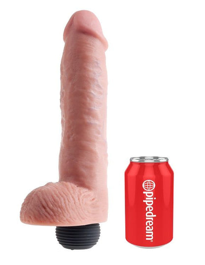 KING COCK - PÊNIS EJACULADOR NATURAL REALISTA 27.94 CM - Infernum Store