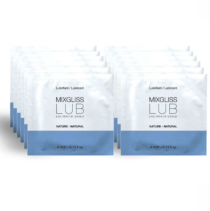 MIXGLISS - NATURAL WATER-BASED LUBRICANT 12 SINGLE DOSE 4 ML