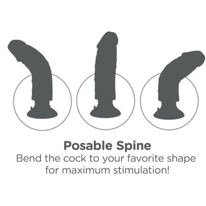 KING COCK - DILDO VIBRADOR COM TESTÍCULOS 23 CM NATURAL - Infernum Store