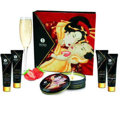 SHUNGA - KIT SECRETO DE MORANGOS E CAVA DE GEIXA