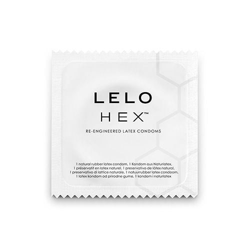 LELO - CAIXA DE PRESERVATIVO HEX 3 UNIDADES