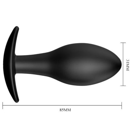 PRETTY LOVE - PLUG ANAL NCORA DE SILICONE 8.5 CM PRETO