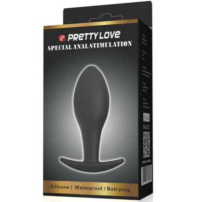 PRETTY LOVE - PLUG ANAL NCORA DE SILICONE 8.5 CM PRETO