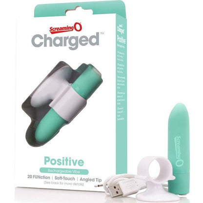 SCREAMING O - RECHARGEABLE MASSAGE POSITIVE GREEN - Infernum Store
