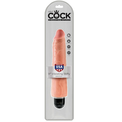 KING COCK - VIBRADOR REALÍSTICO RÍGIDO 23 CM - NATURAL - Infernum Store