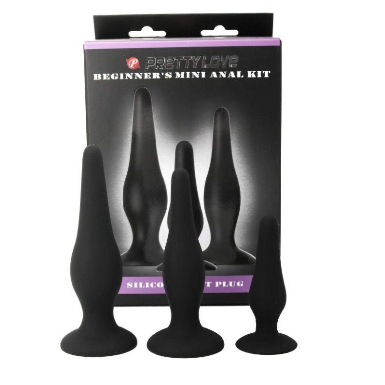 PRETTY LOVE - KIT DE INICIAO DE SILICONE PARA PLUGS ANAIS