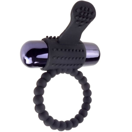 FANTASY C-RINGZ - BLACK SILICONE VIBRATING RING