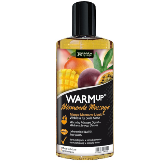 JOYDIVISION AQUAGLIDE - WARMUP MANGO AND MARACUYA MASSAGE OIL 150 ML