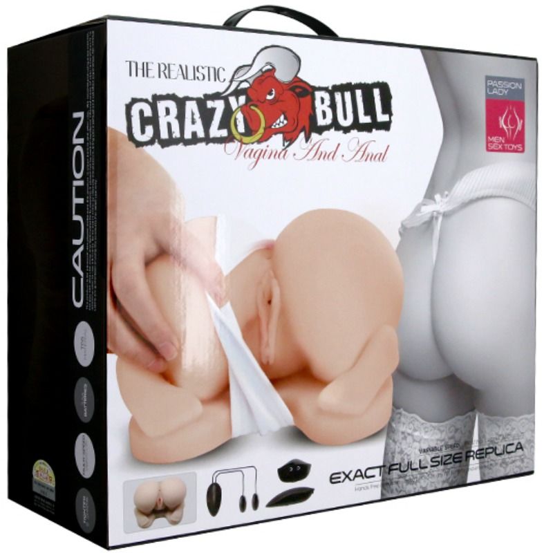 CRAZY BULL - POSIO DE CO DE VOLTA REALÍSTICA CANAL DUPLO - Infernum Store