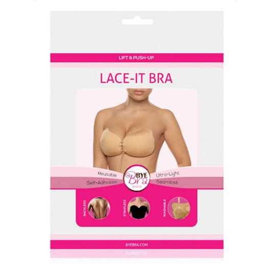 BYE-BRA - LACE-IT APRIMORAMENTO PUSH-UP BEIGE COPO C