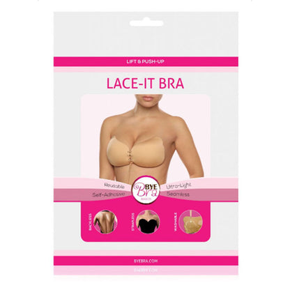 BYE-BRA - LACE-IT APRIMORAMENTO PUSH-UP PRETO COPO D