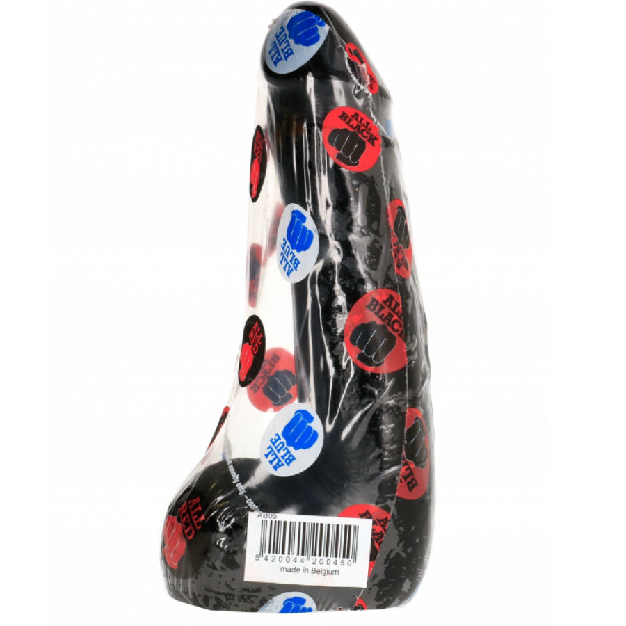 ALL BLACK - DILDO REALISTA PRETO SUAVE 20 CM - Infernum Store