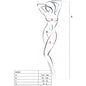 PASSION - WOMAN BS034 BODYSTOCK BRANCO TAMANHO ÚNICO