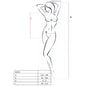 PASSION - WOMAN BS035 BODYSTOCKING PRETO TAMANHO ÚNICO