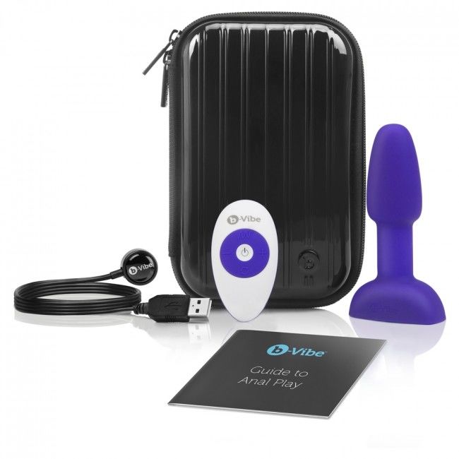 B-VIBE - RIMMING CONTROLE REMOTO PLUG ANAL PETITE LILAC