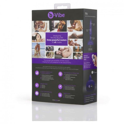 B-VIBE - TRIO PLUG DE CONTROLE REMOTO ANAL LILAC