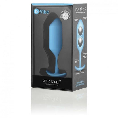 B-VIBE - PLUG ANAL SNUG 3 AZUL CÉU