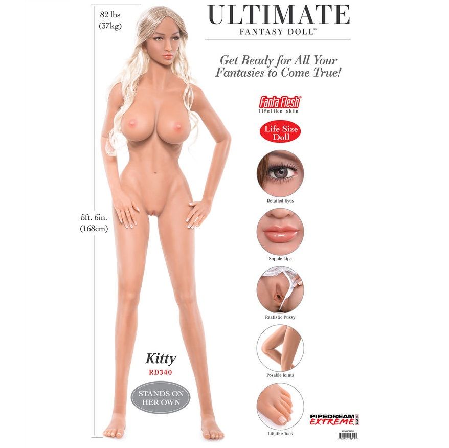 EXTREME TOYZ - PIPEDREAM EXTREME ULTIMATE FANTASY DOLLS KITTY 168 CM - Infernum Store