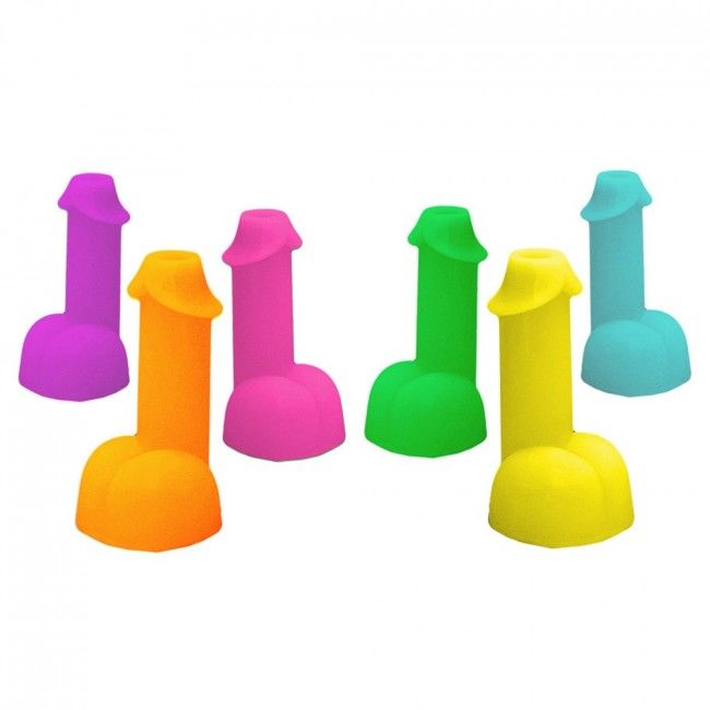 KHEPER GAMES - NEON SHOTS FORMA DE PÊNIS 1 UNIDADE (COR ALEATÓRIA) - Infernum Store