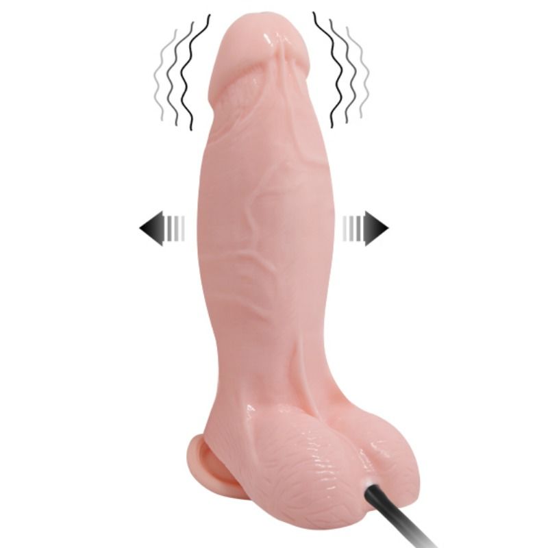 BAILE - DILDO VIBRANTE E INFLVEL REALISTA 18.8 CM