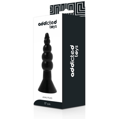 ADDICTED TOYS - PLUG ANAL 17 CM PRETO