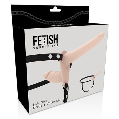 FETISH SUBMISSIVE HARNESS - DUPLA PENETRAO CARNE