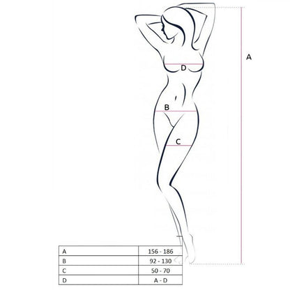 PASSION - WOMAN BS049 BODYSTOCK BRANCO TAMANHO ÚNICO