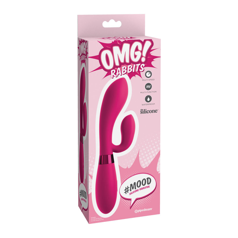 OMG - MOOD SILICONE VIBRATOR PINK