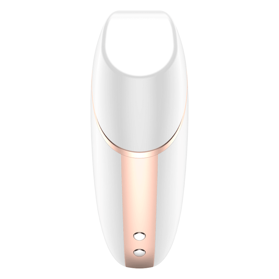 SATISFYER LOVE TRIANGLE AIR PULSE STIMULATOR & VIBRATOR - WHITE