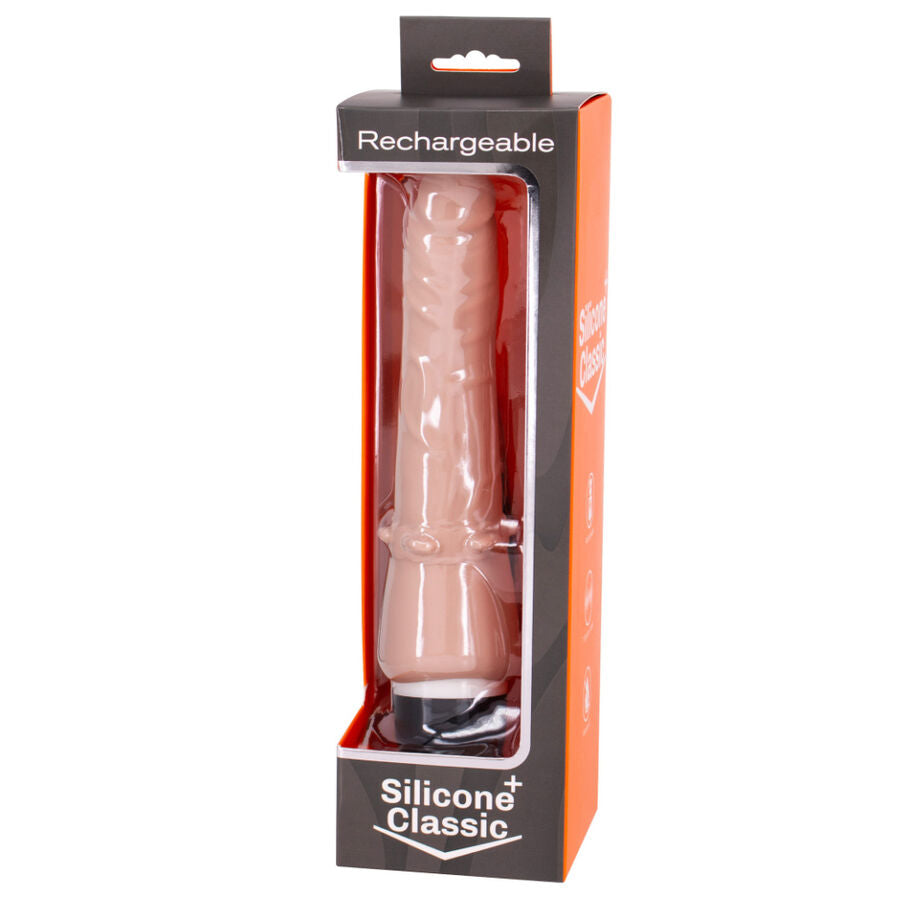 SEVEN CREATIONS - VIBRADOR RECARREGVEL NATURAL 7V 20 CM