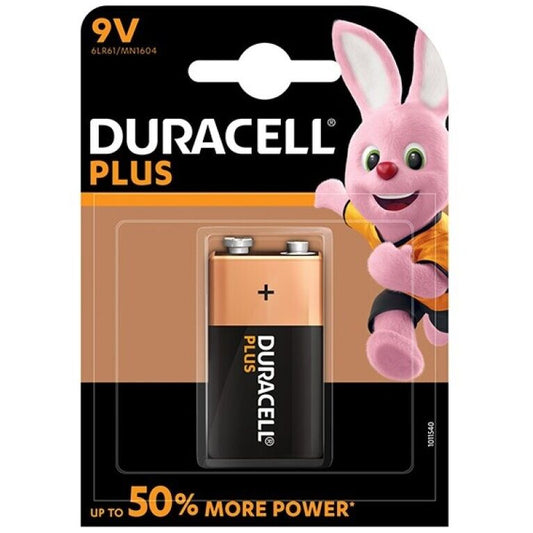 DURACELL - BATERIA PLUS POWER 9V LR61 1UNIDADE