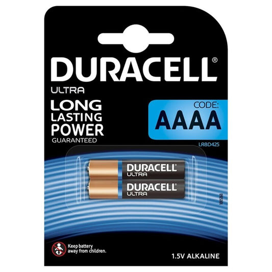 DURACELL - BATERIA ULTRA POWER ALCALINA AAAA MX2500 1,5V 2 UNIDADES