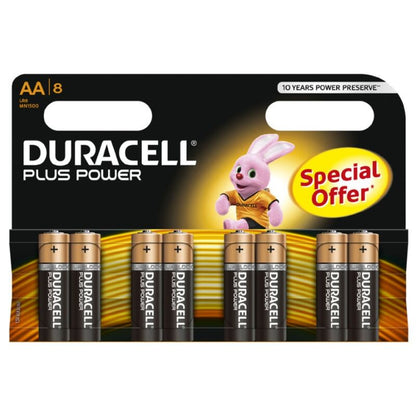 DURACELL - BATERIA PLUS POWER AA LR6 8UNIDADES