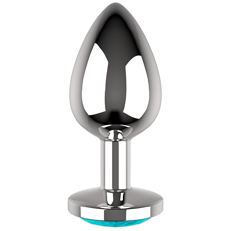 COQUETTE CHIC DESIRE - ANAL PLUG METAL AZUL COR TAMANHO L 4 X 9 CM